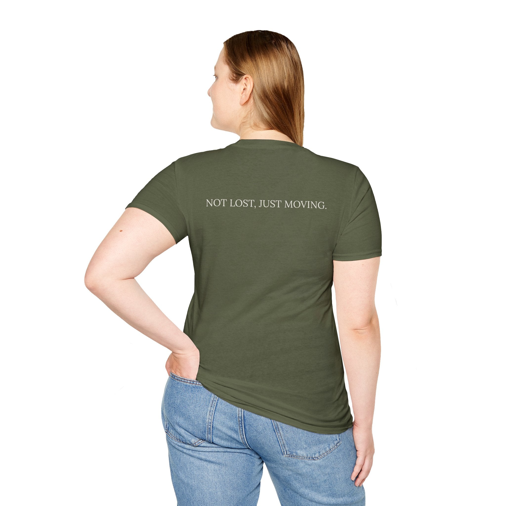 Not Lost, Just Moving Tee — Drifted by Nature Graphic T-Shirt