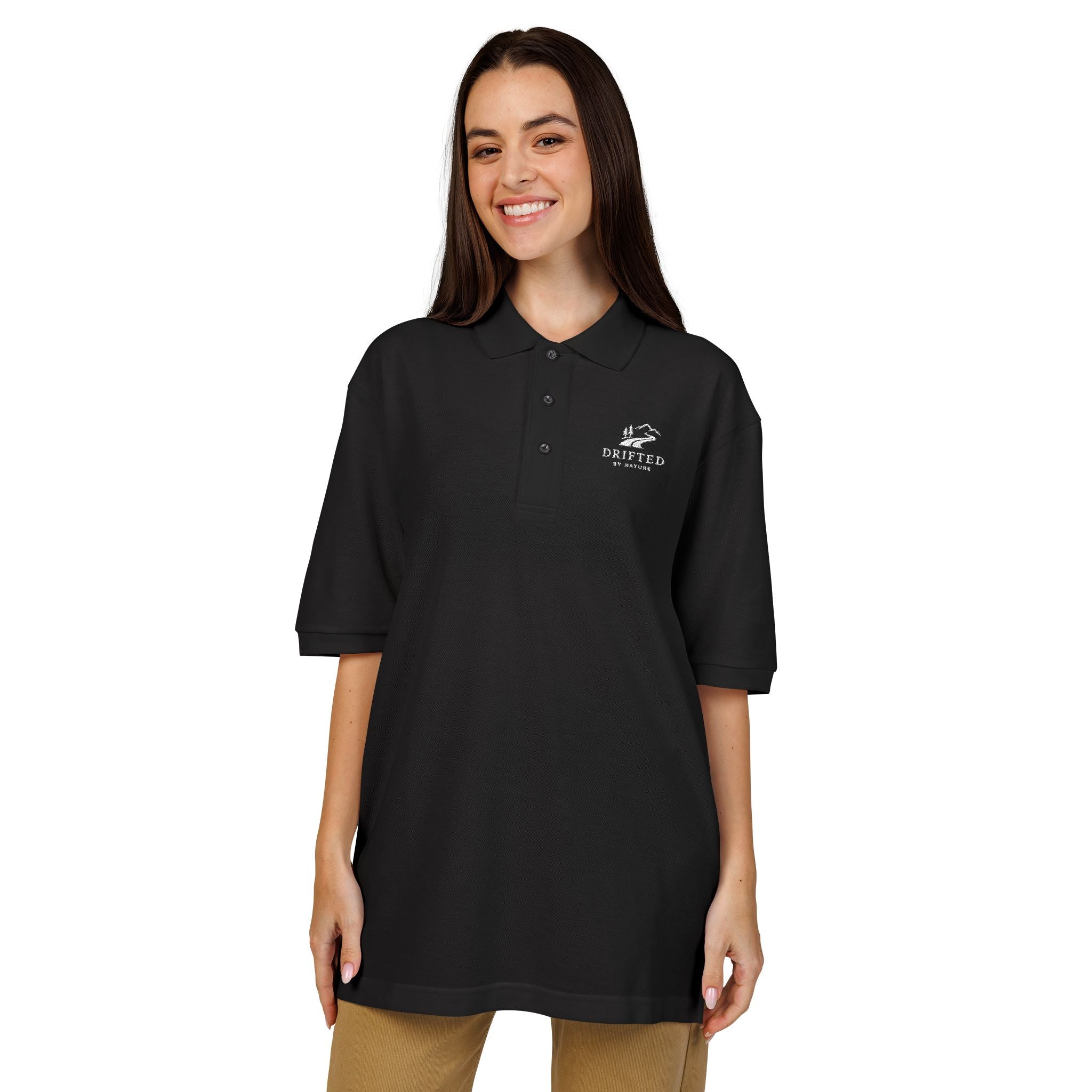 Drifted by Nature Polo — Road & Mountain Graphic