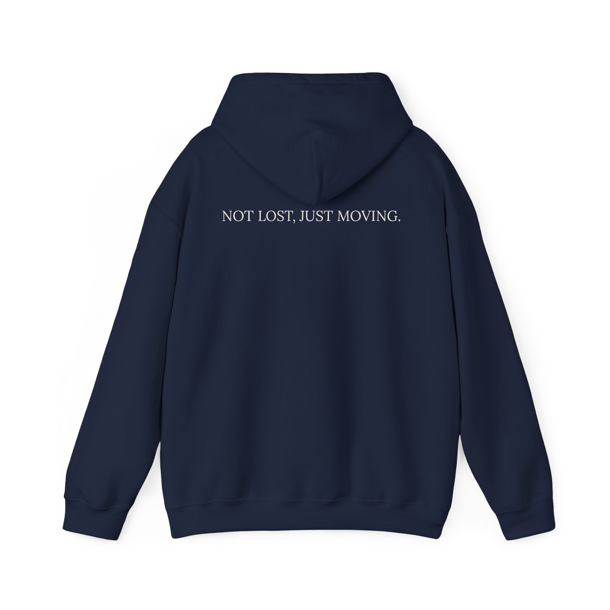Drifted by Nature Hoodie — Minimal Mountain Road Graphic Hoodie