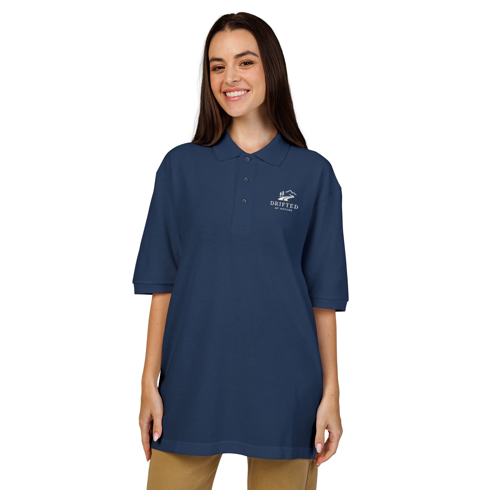 Drifted by Nature Polo — Road & Mountain Graphic