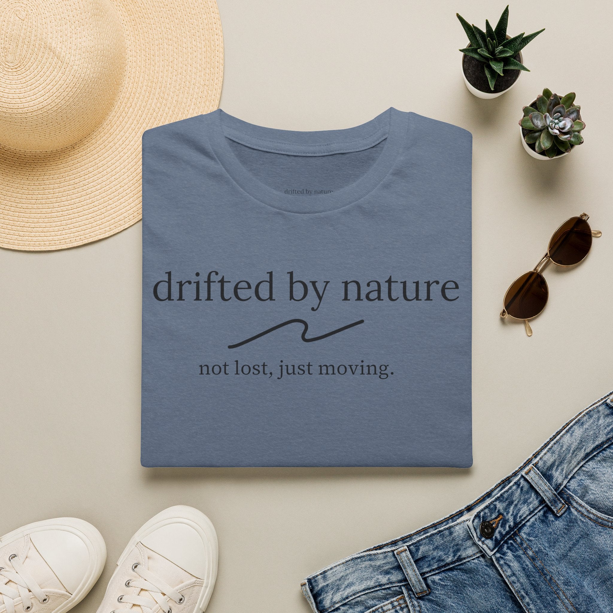 Not Lost, Just Moving — Original Drifted by Nature Tee