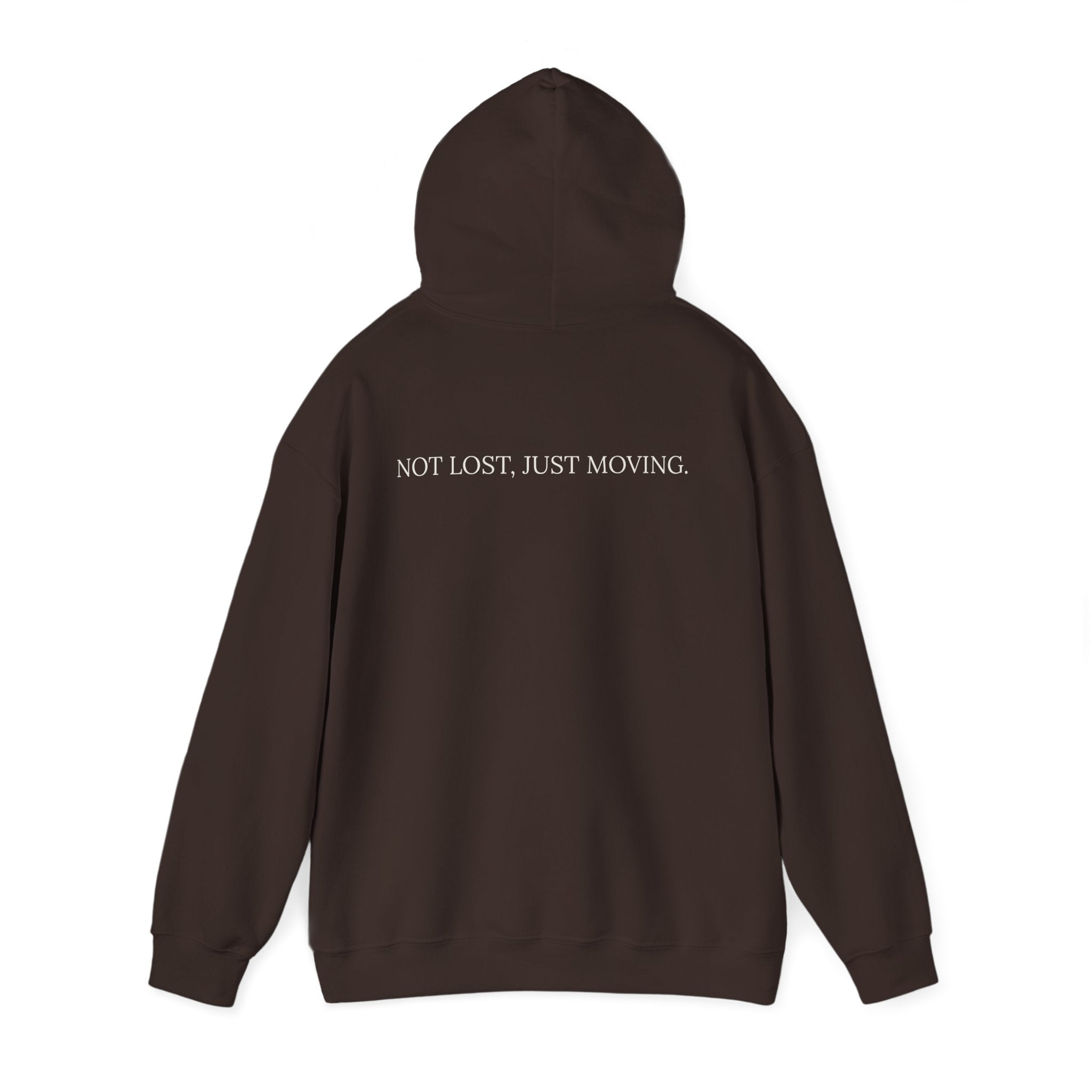 Drifted by Nature Hoodie — Minimal Mountain Road Graphic Hoodie