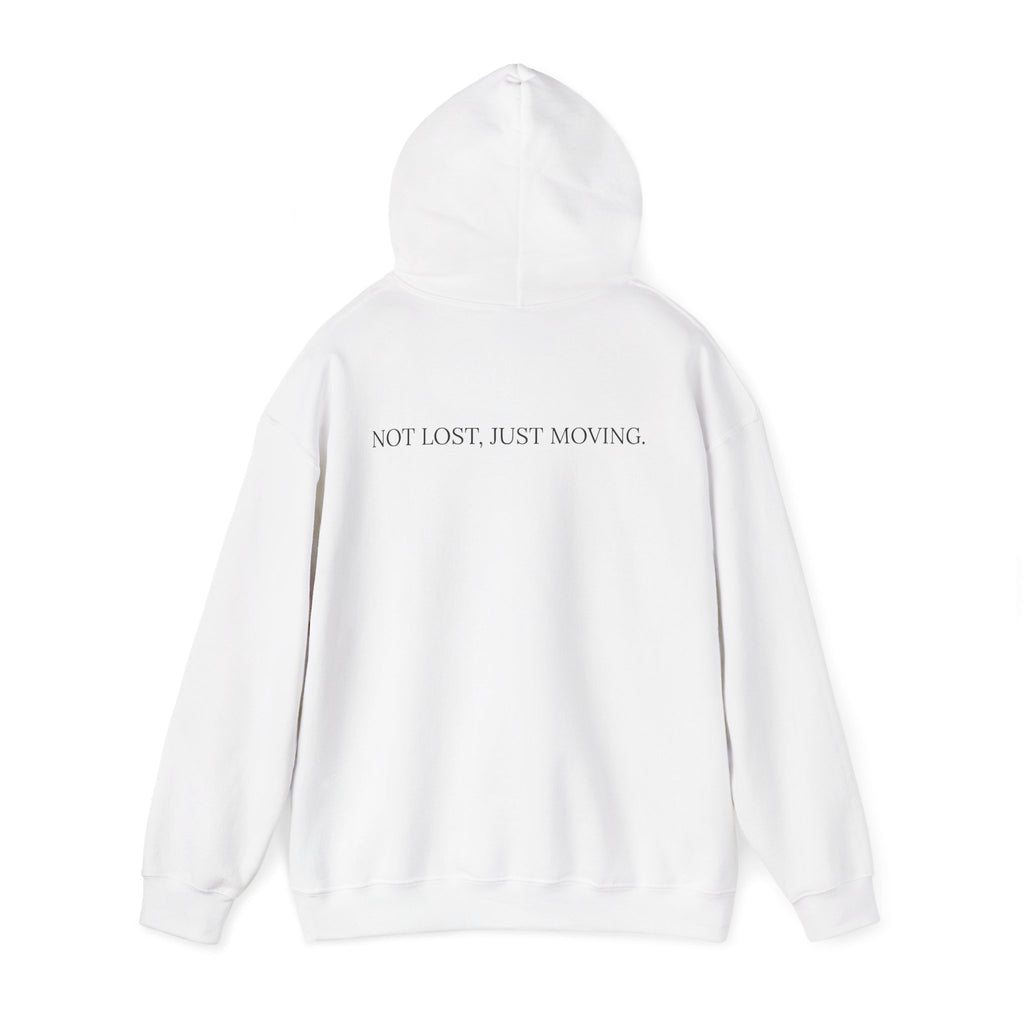 Drifted by Nature Hoodie — Minimal Mountain Road Graphic Hoodie