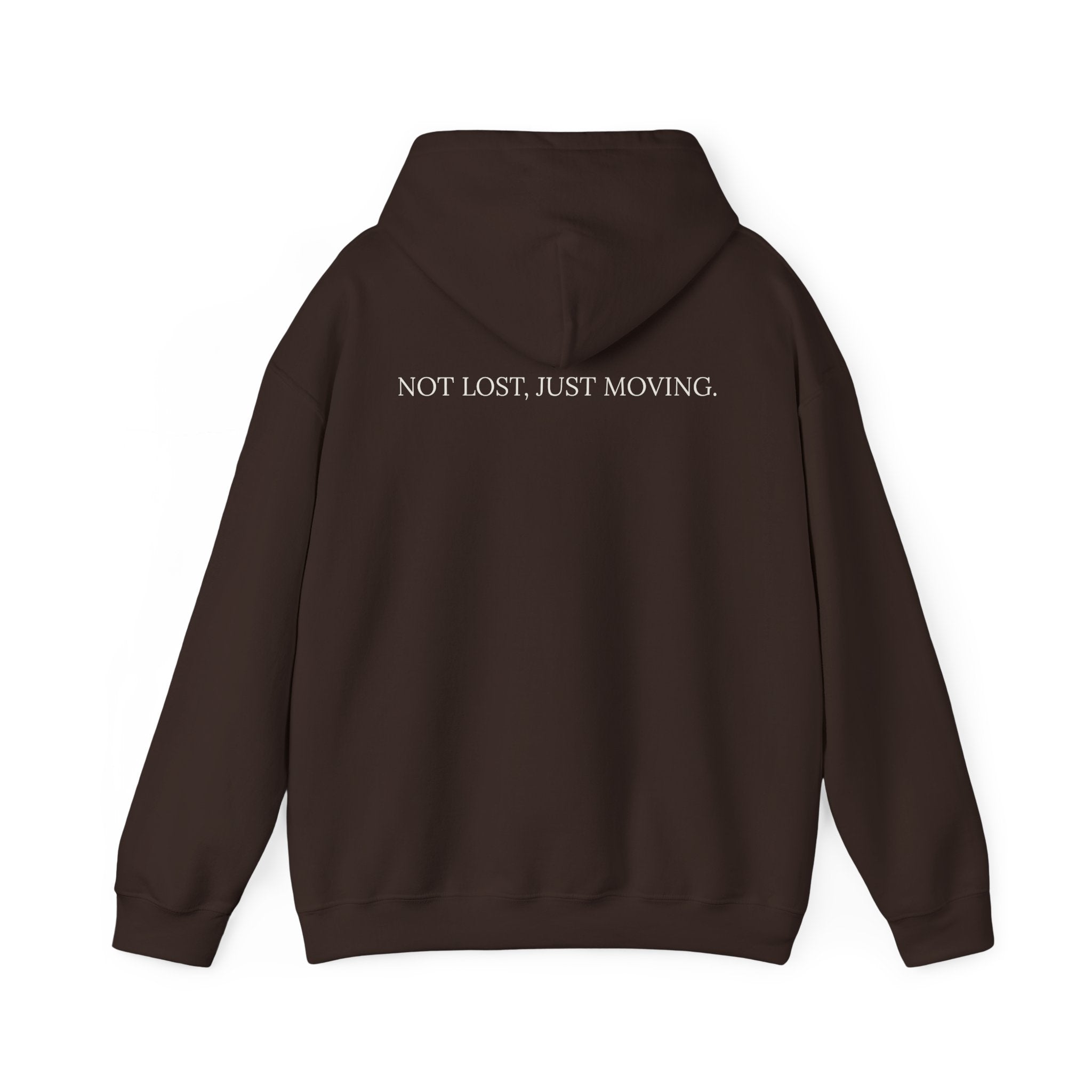 Drifted by Nature Hoodie — Minimal Mountain Road Graphic Hoodie