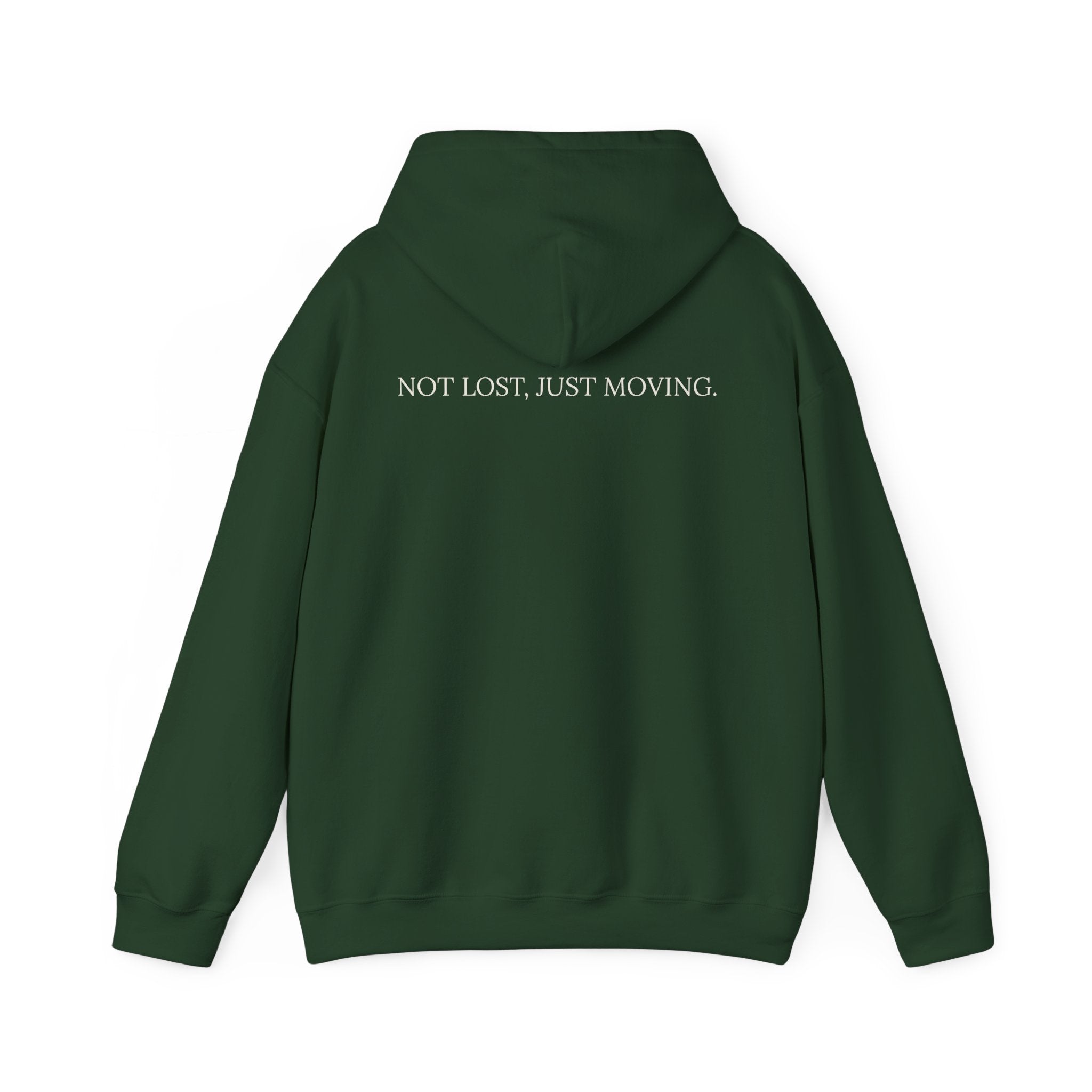 Drifted by Nature Hoodie — Minimal Mountain Road Graphic Hoodie