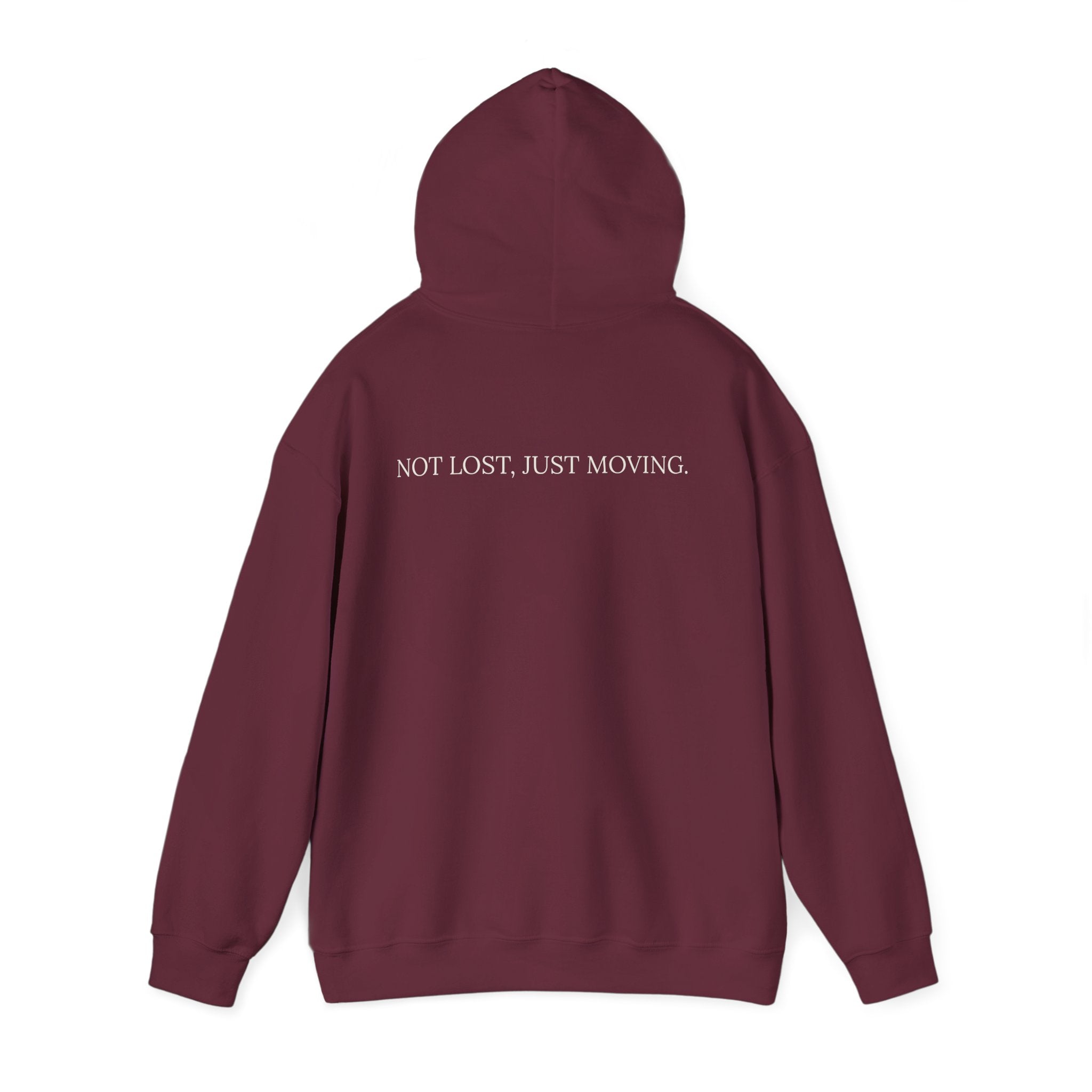 Drifted by Nature Hoodie — Minimal Mountain Road Graphic Hoodie
