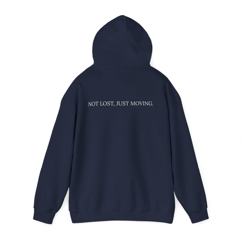 Drifted by Nature Hoodie — Minimal Mountain Road Graphic Hoodie