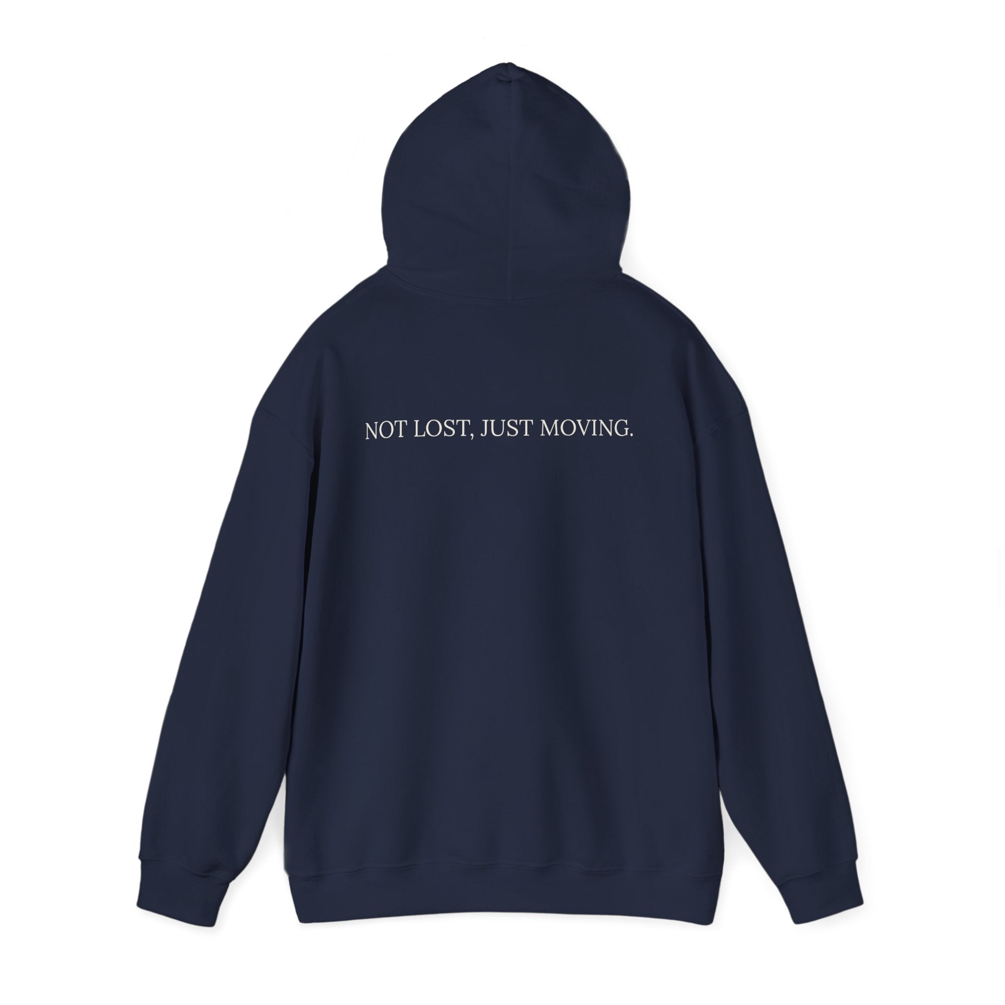 Drifted by Nature Hoodie — Minimal Mountain Road Graphic Hoodie