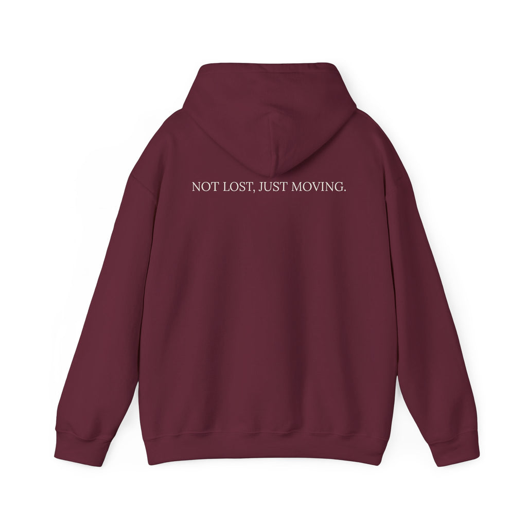 Drifted by Nature Hoodie — Minimal Mountain Road Graphic Hoodie