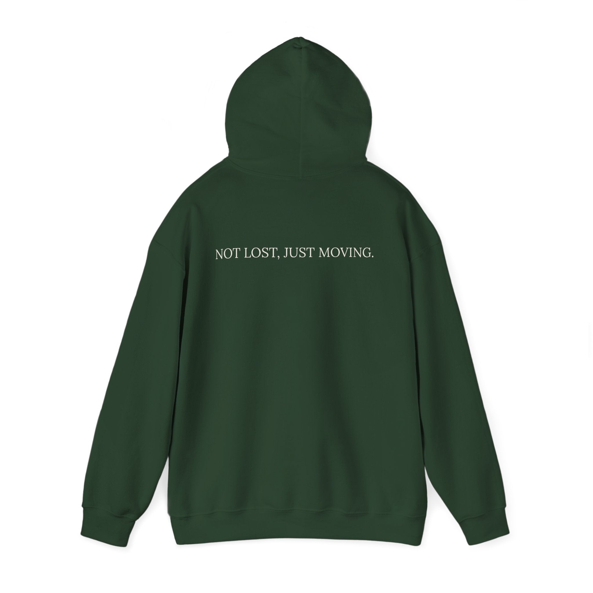 Drifted by Nature Hoodie — Minimal Mountain Road Graphic Hoodie